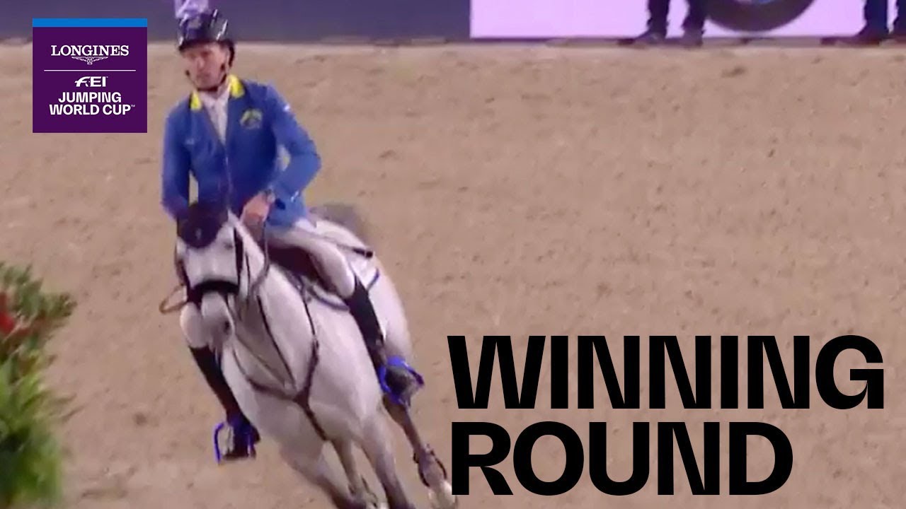 Ahlmann & Clintrexo Z go clear in 39.87 | Winning Round | Longines FEI Jumping World Cup | Mechelen horseshoe bend