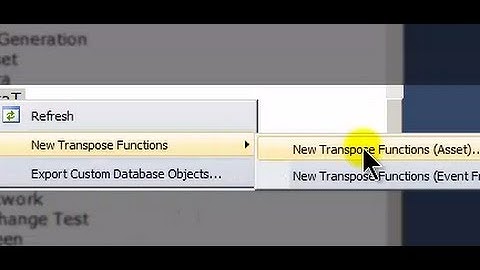 OSIsoft: Import PI data to PowerPivot Step 2: Create Transpose Functions with SQL Commander