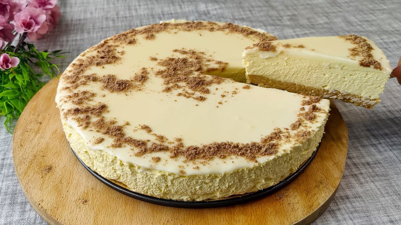 Delicious Vanilla Cheesecake - No Gelatin, No Eggs, No Bake
