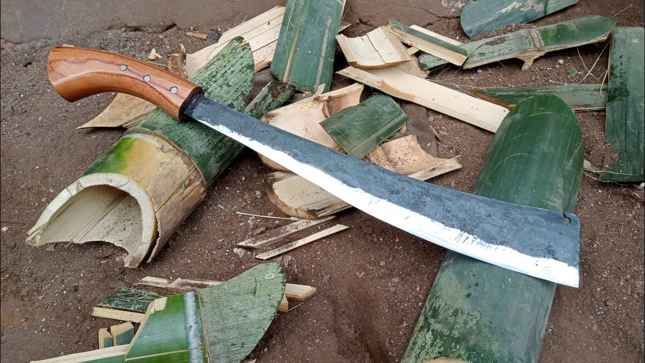 parang kebun, tebas bambu