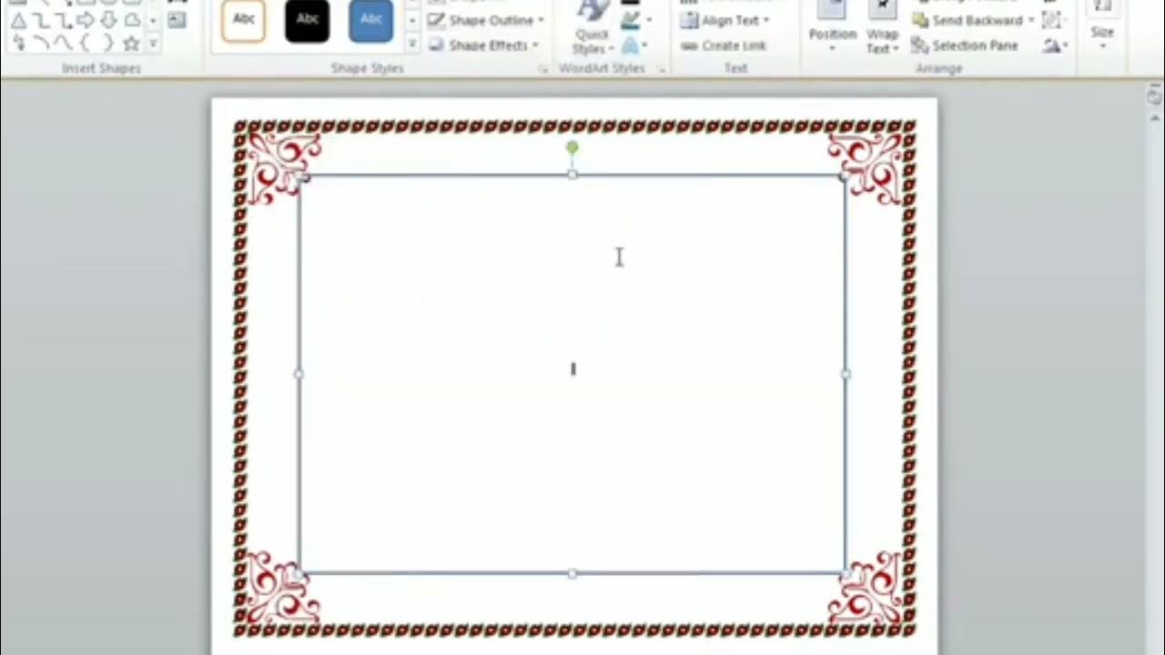 How to make certificate in word youtube