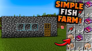 Simple 1.21 Fish Farm in Minecraft Bedrock (MCPE/Xbox/PS/Switch/PC)