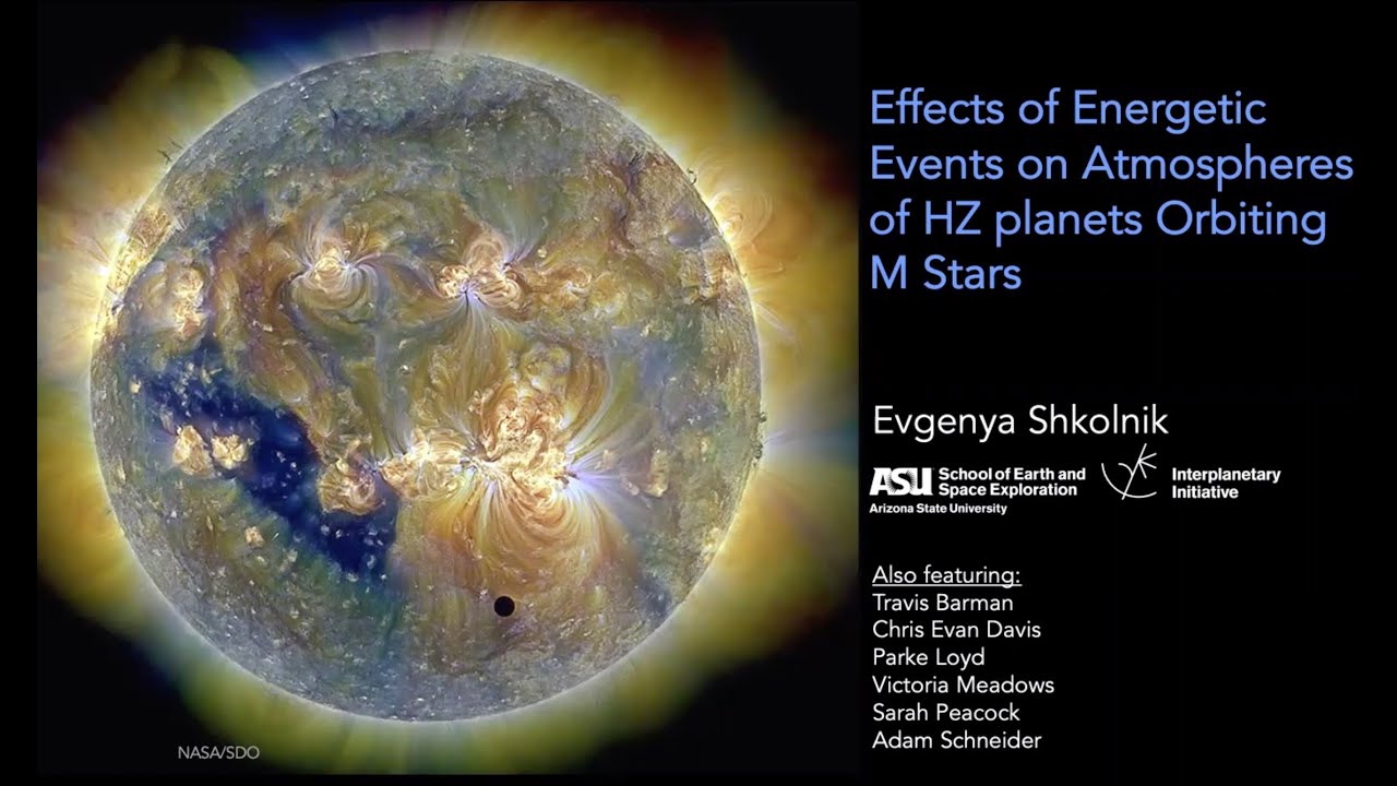 E. Shkolnik: Effects of Energetic Events on Atmospheres of HZ Planets Orbiting M Stars