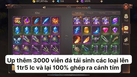 Mu vượt thời đại | Up thêm 1tr5 lực chiến và tiếp tục ghép ra 100% cánh tím | Tam Thái Tử