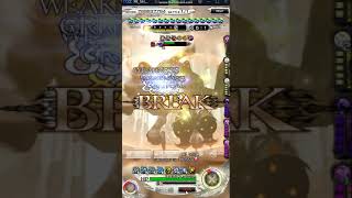 MobiusFF GL, Pandemonium Megrim Thresher (hard), feat. the Pure Lady with 4th Anniv cards.