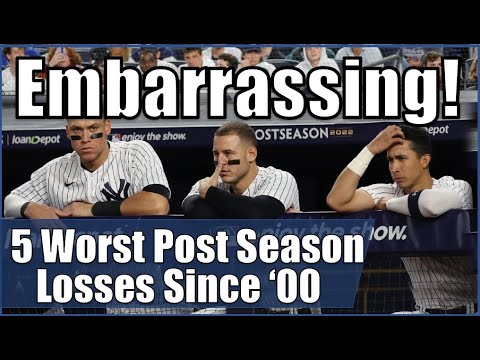 Top 5 MOST EMBARRASSING MLB Post Season Exits Since 2000. 