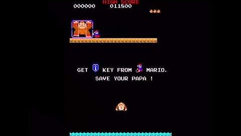 Donkey Kong JR nes game (walkthrough)