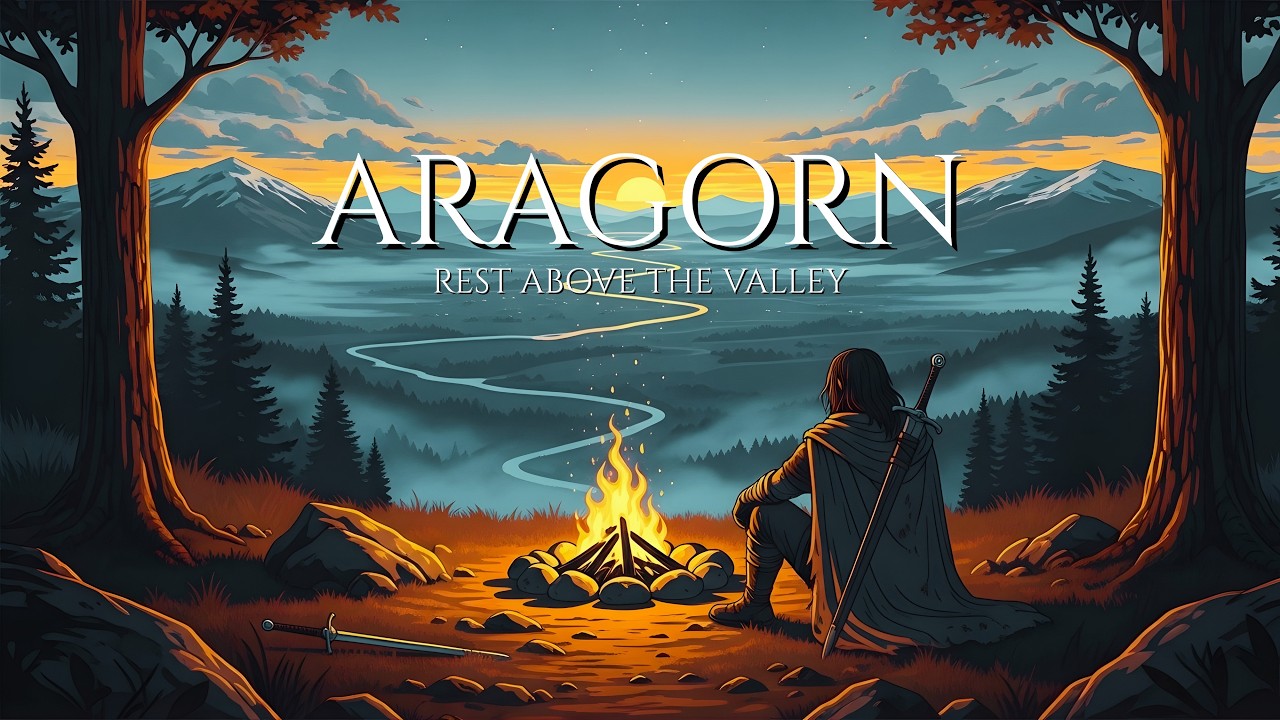 Medieval Music For Focus & Calm | Aragorn Rest Above the Valley
