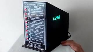 Autocutter token printer for 8 counters / series