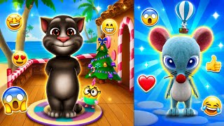 Talking Tom 2 🐱 vs Cute Mouse 🐭 Funny Gameplay Challenge 😂 | New Update Gameplay#longvideo  screenshot 2