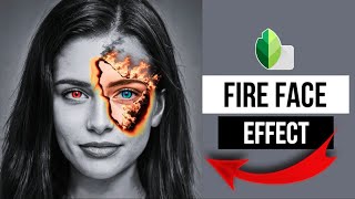 Snapseed fire face editing | Viral fire effect Snapseed Tutorial screenshot 1