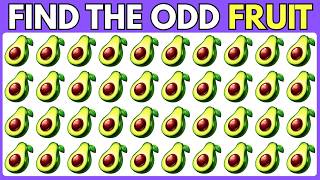 Find the ODD One Out - Fruit Edition🥑🍎🍌 | 30 - Ultimate levels - Easy, Medium, Hard   - Quiz Croco screenshot 5