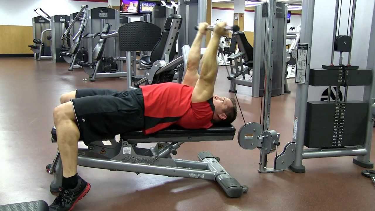 Supine Tricep Extensions