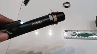Working at greater depth with a pin pointer metal detection test