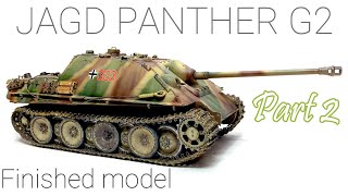 【1/35 Ryefield Model Jagd Panther】 Weathering to finish! #scalemodelpainting #ryefield # weathering