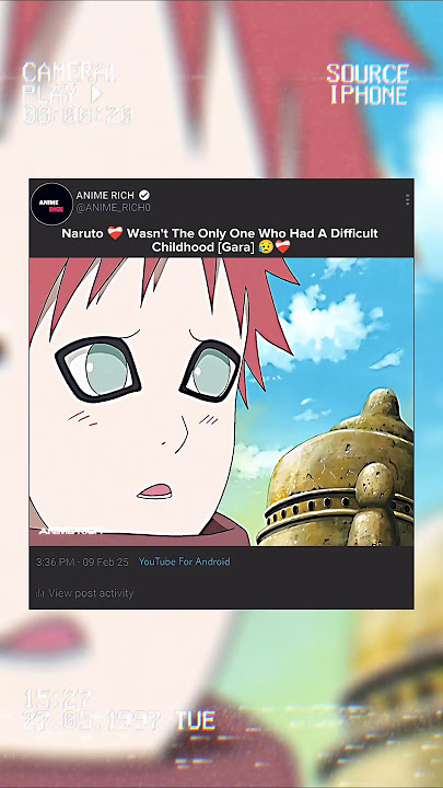 Gaara Had A Difficult Childhood Too 🥺❤️‍🩹