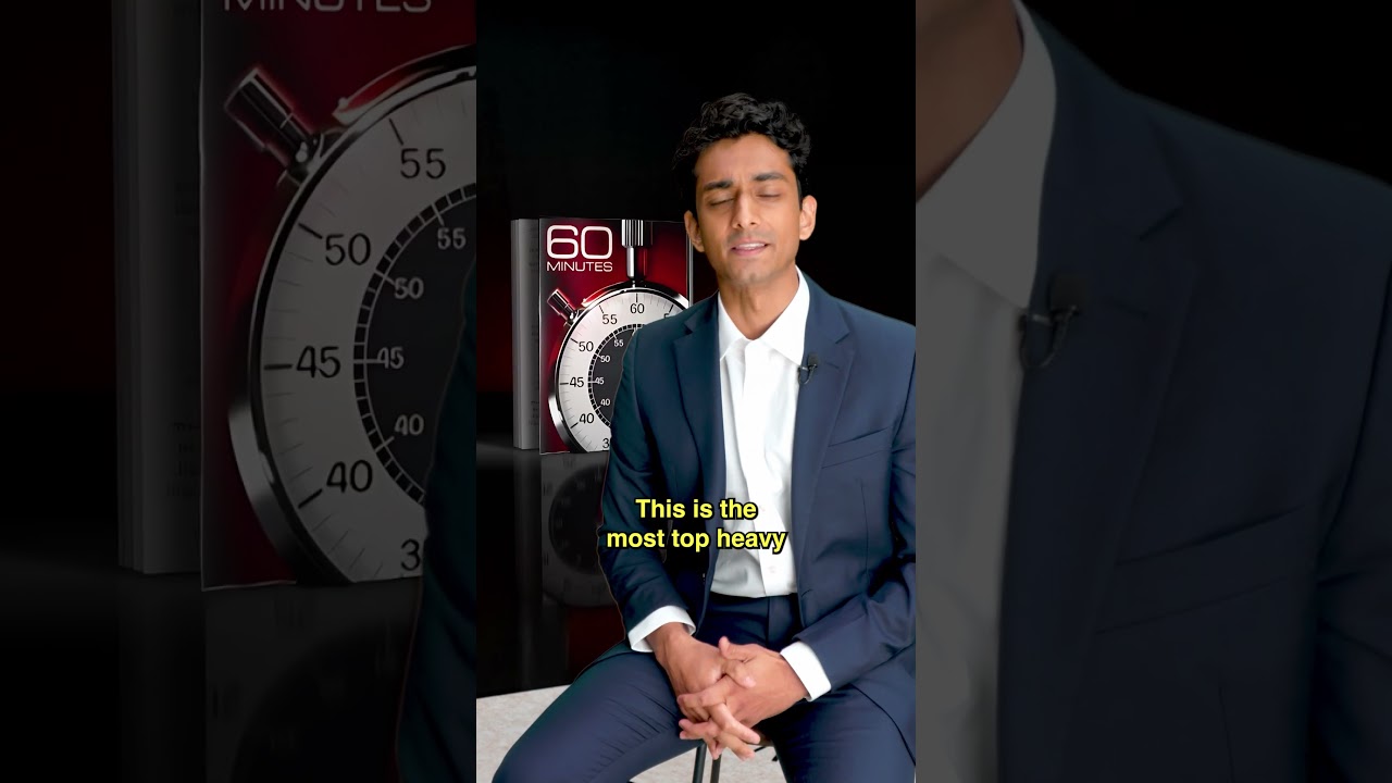 60 minutes tries to find the most top-heavy man