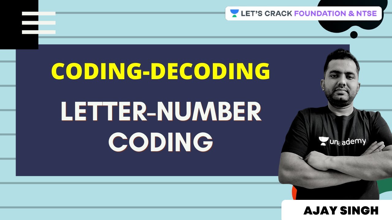 CODING-DECODING: LETTER-NUMBER CODING | Ajay Singh - YouTube