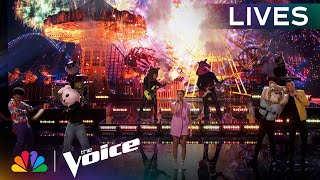 Bryan Olesen, Maddi Jane and Nathan Chester Perform "Just Like Heaven" | The Voice Lives | NBC screenshot 5