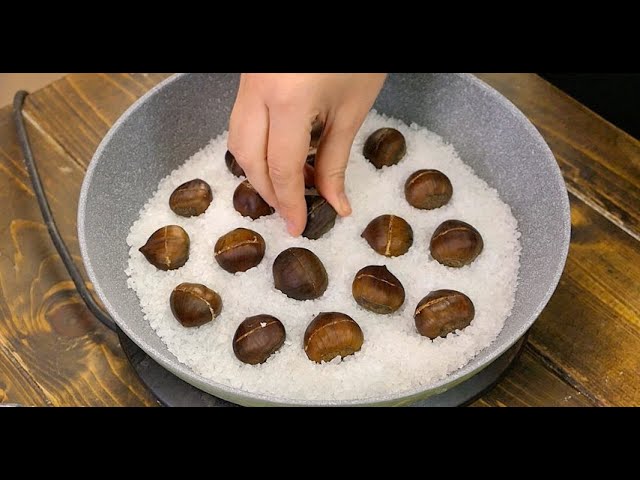 Pan Roasted Chestnuts {With Chestnut Pan or Cast-Iron Skillet) - Italian  Recipe Book