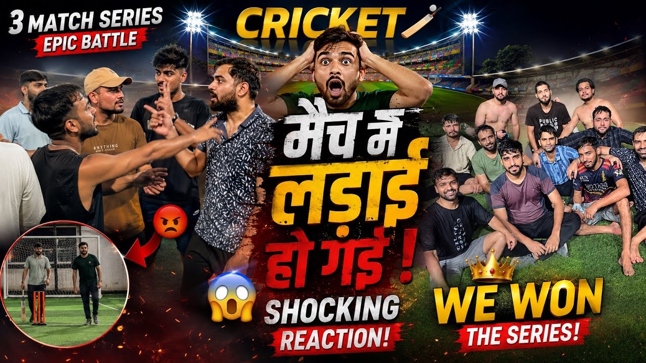 MATCH JEETNE AAYE THE, LAFDA KARKE WAPAS AAYE 😂💀 | 2-1 SERIES | FUNNY CRICKET VLOG