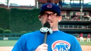 Ryan Dempster as Harry Caray calling Derek Jeter's 3000th hit