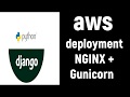 Hosting Django application in AWS cloud with NGINX web server  and Gunicorn WSGI Server.