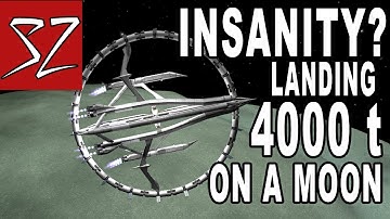 Refueling Franz - Giant 4000 ton Space Station landing on a Moon - Kerbal Space Program