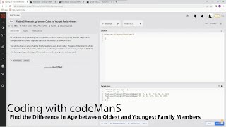 Famous Codewars 8 kyu Find the Difference in Age between the Oldest and Youngest Family Members JavaScript Wealth