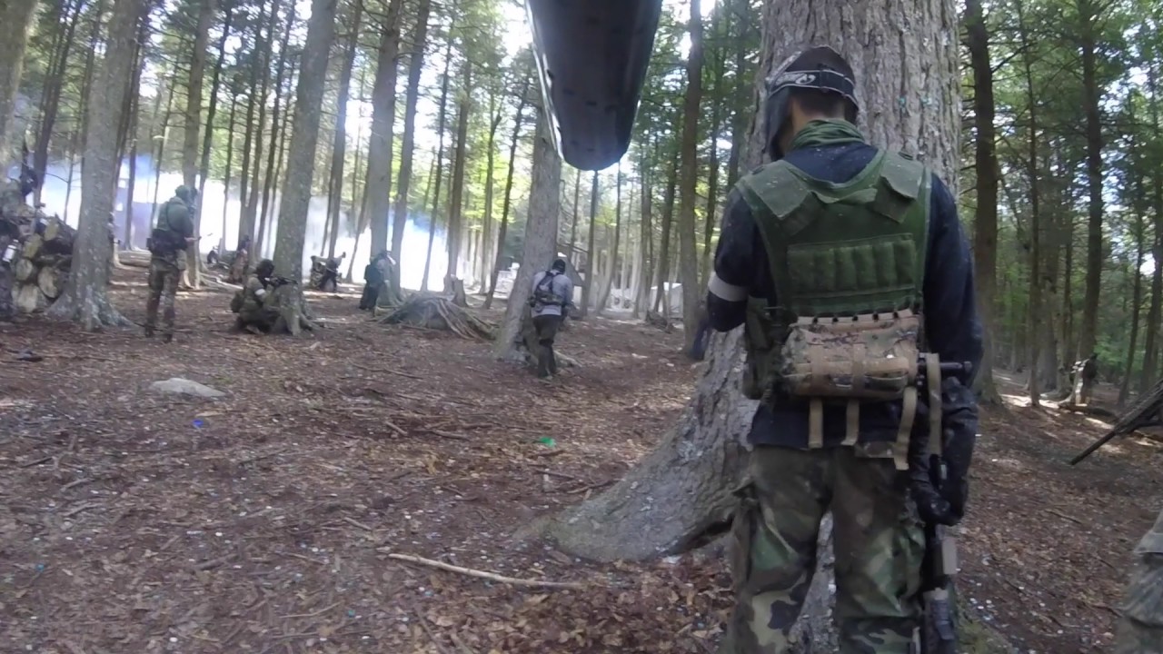 2017 Skirmish Invasion of Normandy ION Paintball castle battle pt1