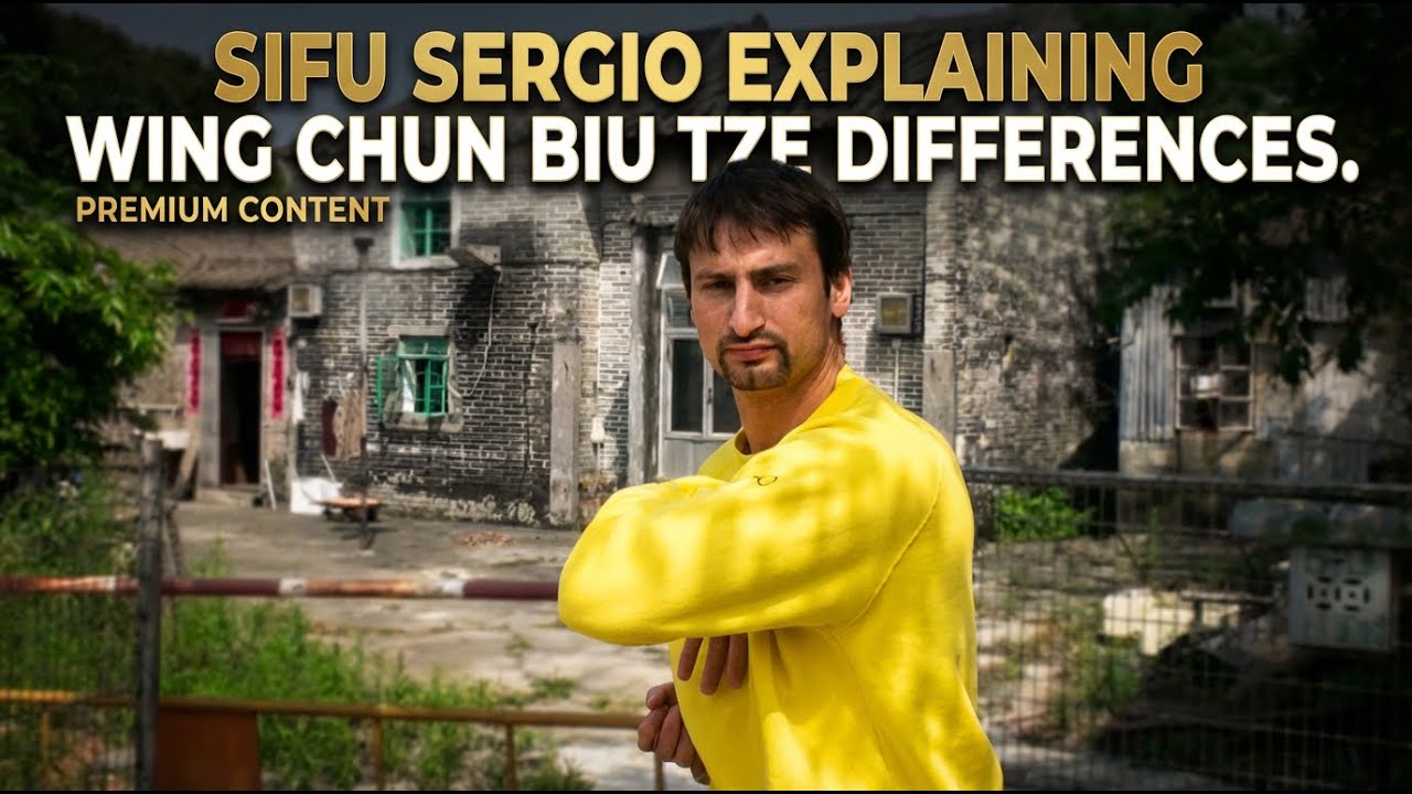 Sifu Sergio explaining Wing Chun Biu Tze differences.