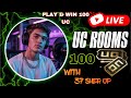 Win the Room and get 100 UC COME BRO