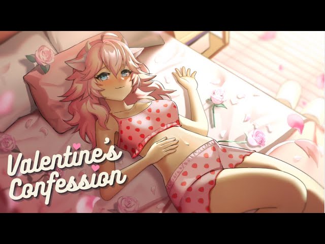 [3DIO ASMR ROLEPLAY] Waifu Confesses Love to You for Valentine's Day (A4A) (VTuber)