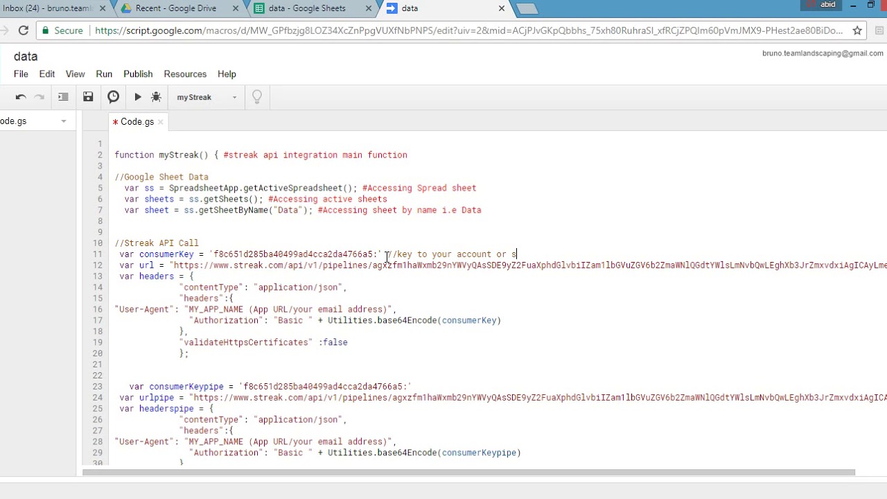 streak crm api integration 1 - YouTube