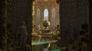 ✨ The Enchanted Cathedral of Secrets 🔮 where ancient wisdom sleeps inside a glowing orb✨