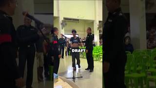 Lady Boy In Military Draft #military