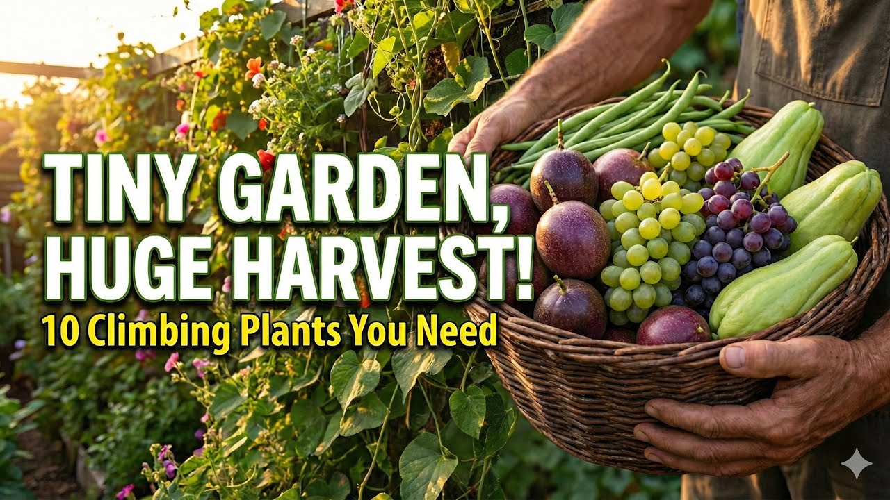 Top 10 Perennial Edible Climbing Vines for Small Vertical Gardens 