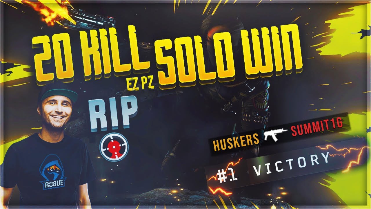 CoD Blackout | 20 Kill Solos Win & 1v1 vs. Summit1G - YouTube