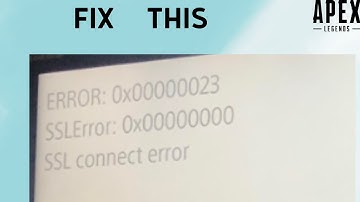 How to Fix “SSL Connect Error” in Apex Legends