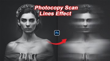 How To Make Photocopy Scan Lines Effect In Photoshop | Photoshop Tutorial