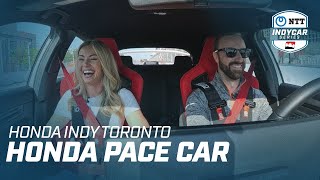 HONDA PACE CAR // JAMES HINCHCLIFFE AND BECKY DALTON