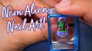 👾DESIGN an Alien Vibe Press-On Nails Using Soft Gel Tips | 1-Minute Maniology screenshot 3