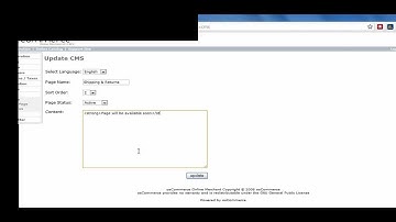 How to Manage CMS module in OScommerce