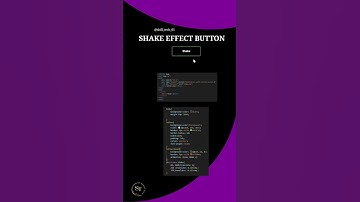 How to make Shake Effect Button ✅ Using| Html and Css #shorts #webdevelopment