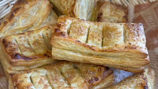 Pastelitos de guayaba con queso con tres ingredientes