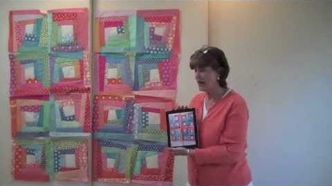 CRAZY LOG CABIN -- Sewing Blocks (#18 of 22) - LearnHowToQuilt.com CLASSES