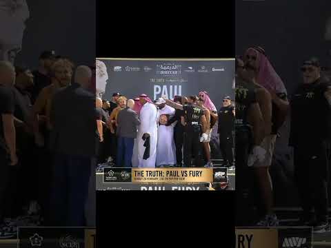 DELICIOUS PAUL FURY HEATED FACE TO FACE #short #boxing #letsgochamp #jakepaul