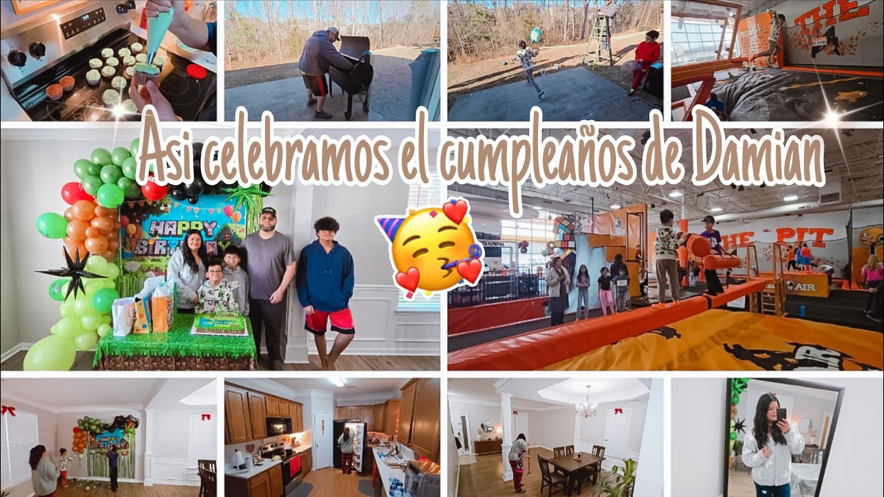 🥳Asi celebramos el cumpleaños #8 de Damian 🥰🥳🎂🎉+Limpieza despues de la fiesta 🧹🫧🧼 etc...