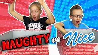 NAUGHTY vs. NICE Christmas Present Challenge!!!