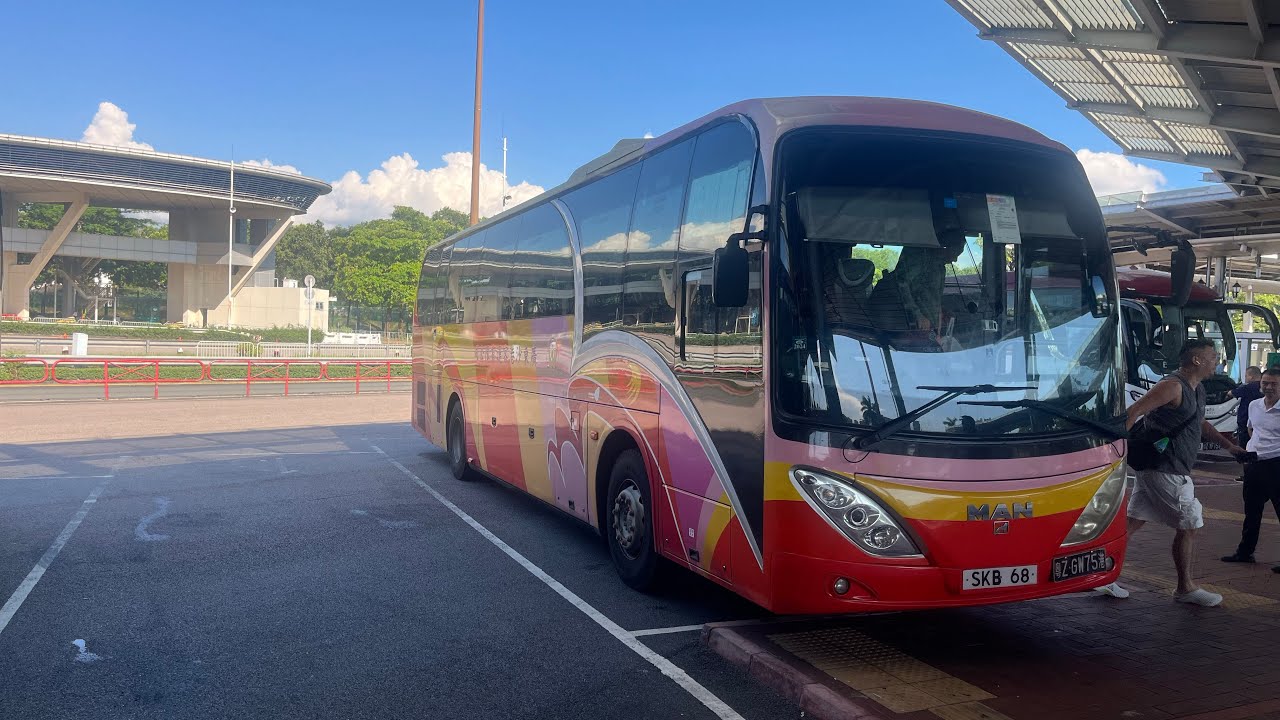 [跨境巴士] 環島中港通 Man RR2 粵ZGW75港SKB68 荃灣德海街-香港 深圳灣口岸 - YouTube